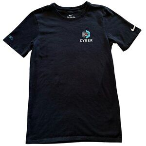Nike Dri Fit Black Cyber Tee Mens and Womens Size XS Cyberpunk Athleisure Shirt